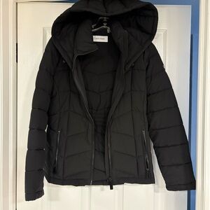 Calvin Klein Women's Quilted Black Puffer Coat